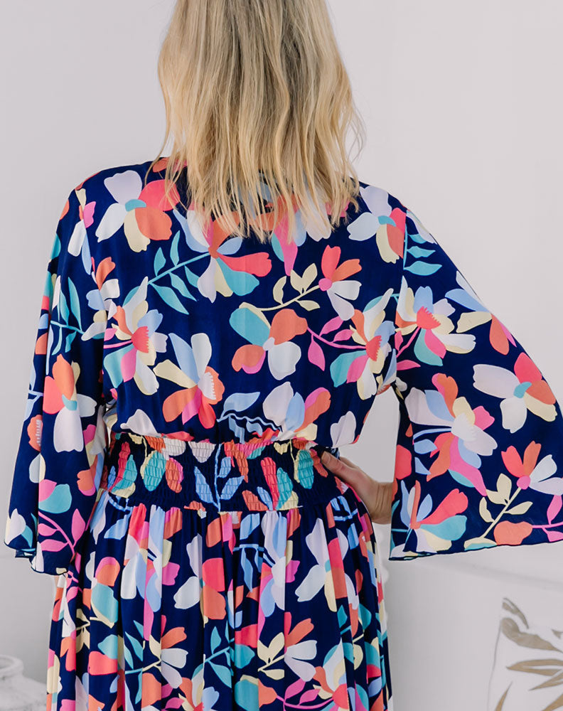 Patsy Dress - Navy Floral