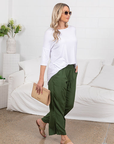 Featuring Our Resort Pants with a Spring Tee