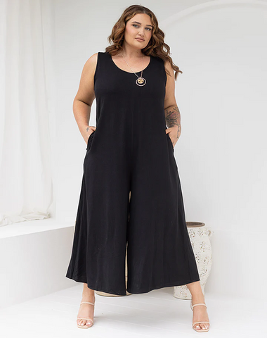Chic and Classy - Sophia Jumpsuit in Black
