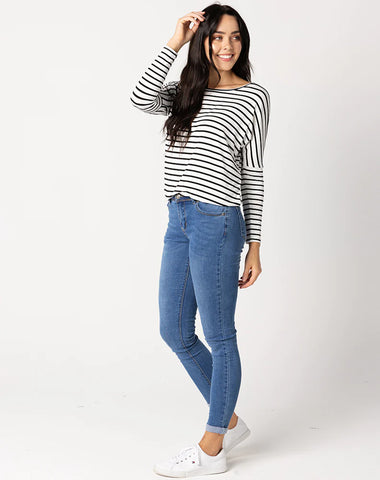 Featuring Our Denim Crinkle Jean - Blue