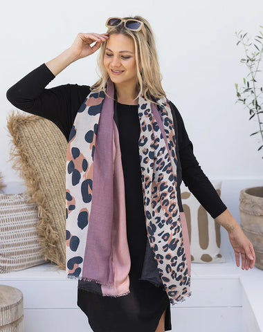 Featuring Our Print Scarf - Pink