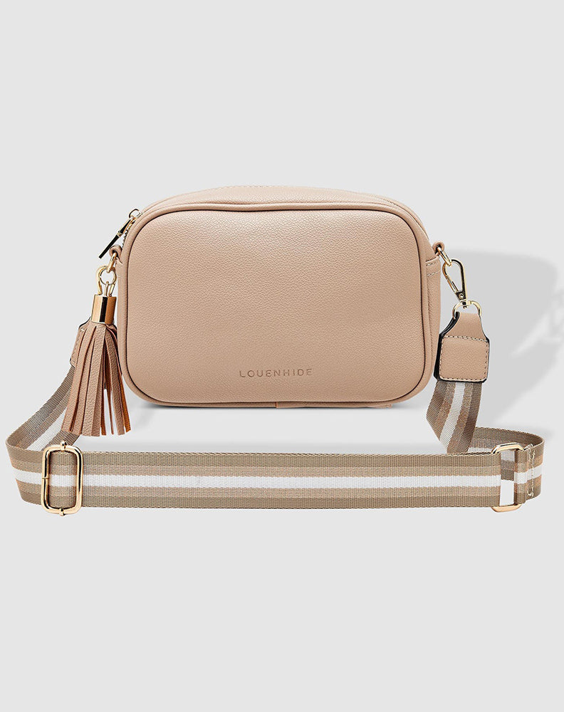 Jacinta Metallic Cross Body Bag - Stone