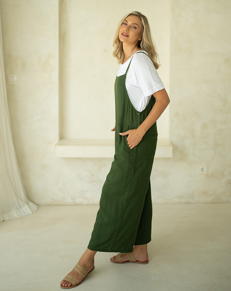 Rayon Overall - Olive