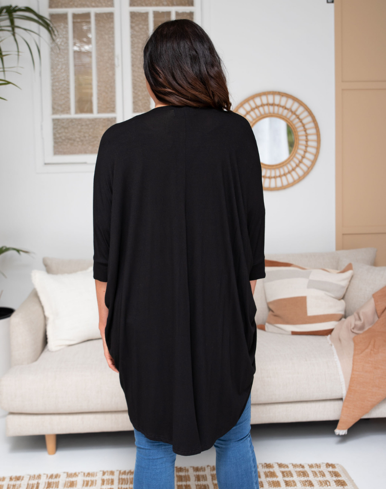 Summer Festival Shrug -Black