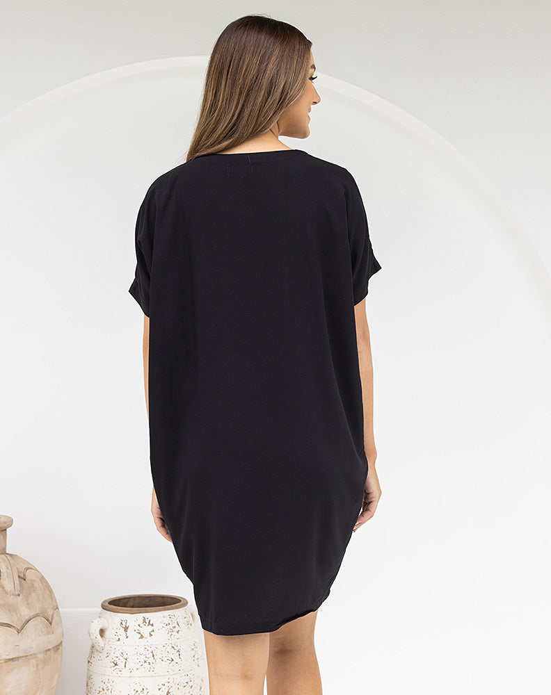 Contrast Pocket Dress