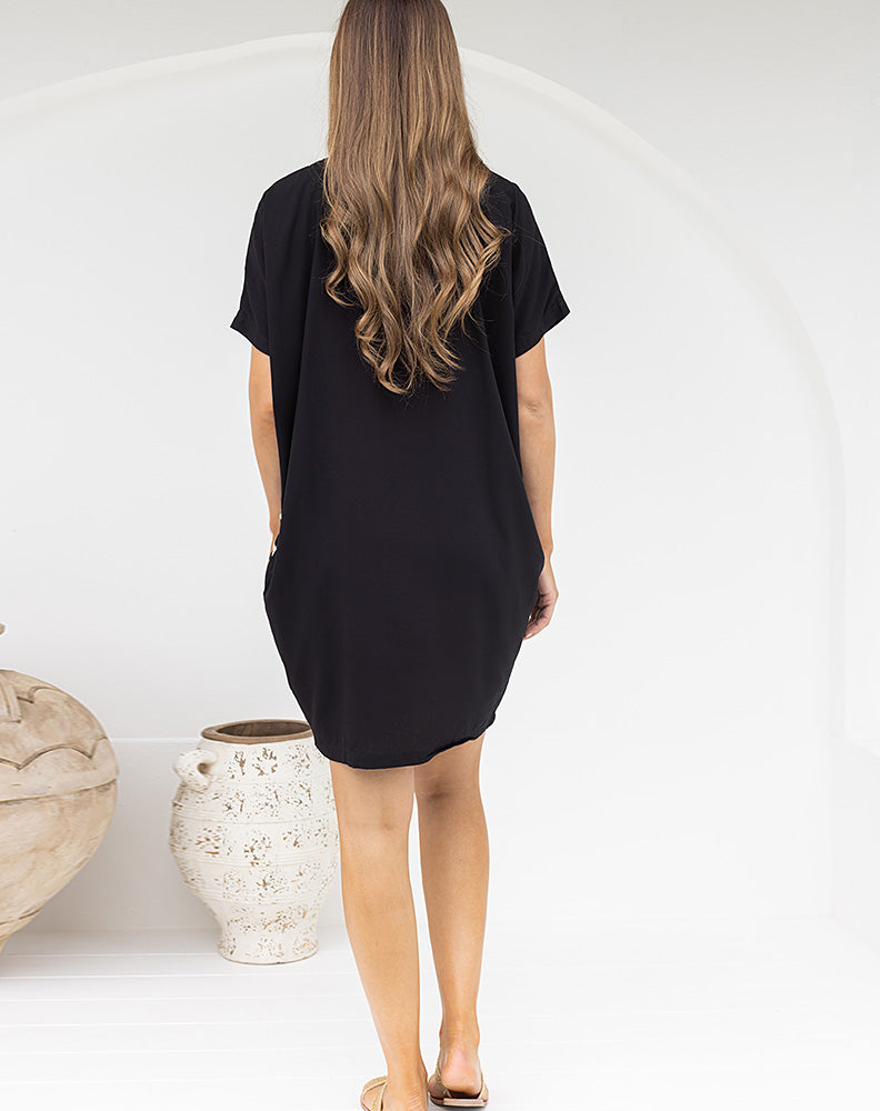 Contrast Pocket Dress