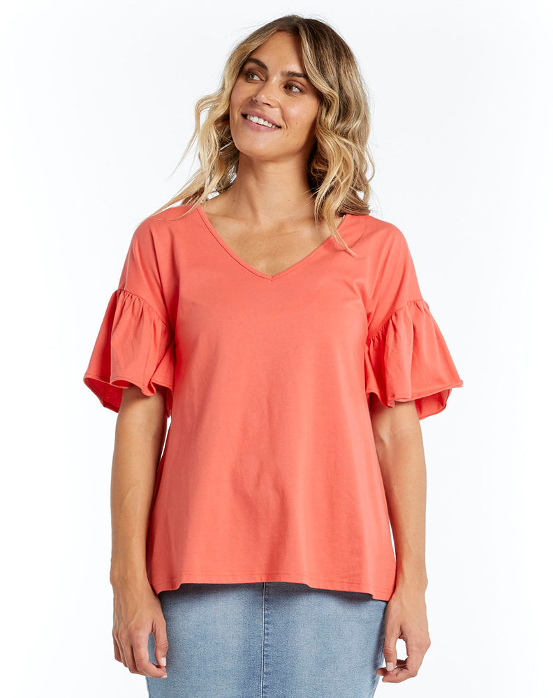 Alessi Frill Top - Strawberry