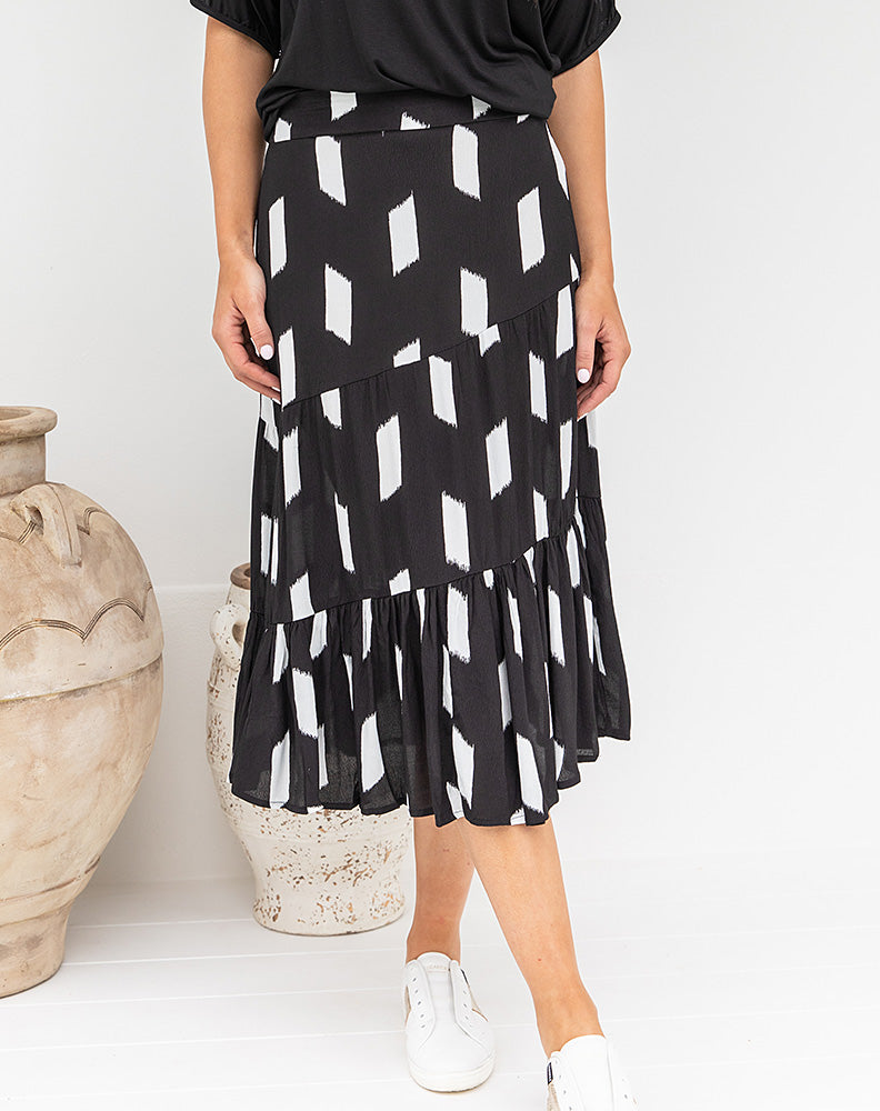 Matilda Skirt - Black/White