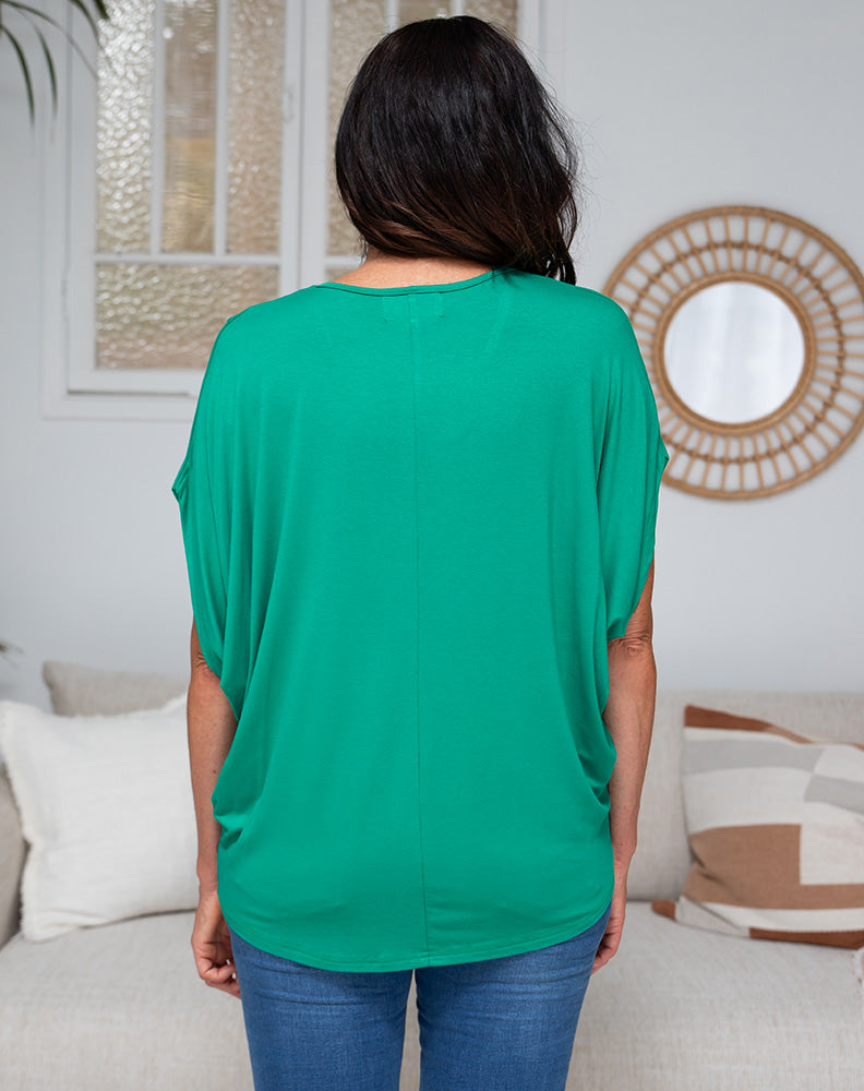 Batwing Tee - Emerald