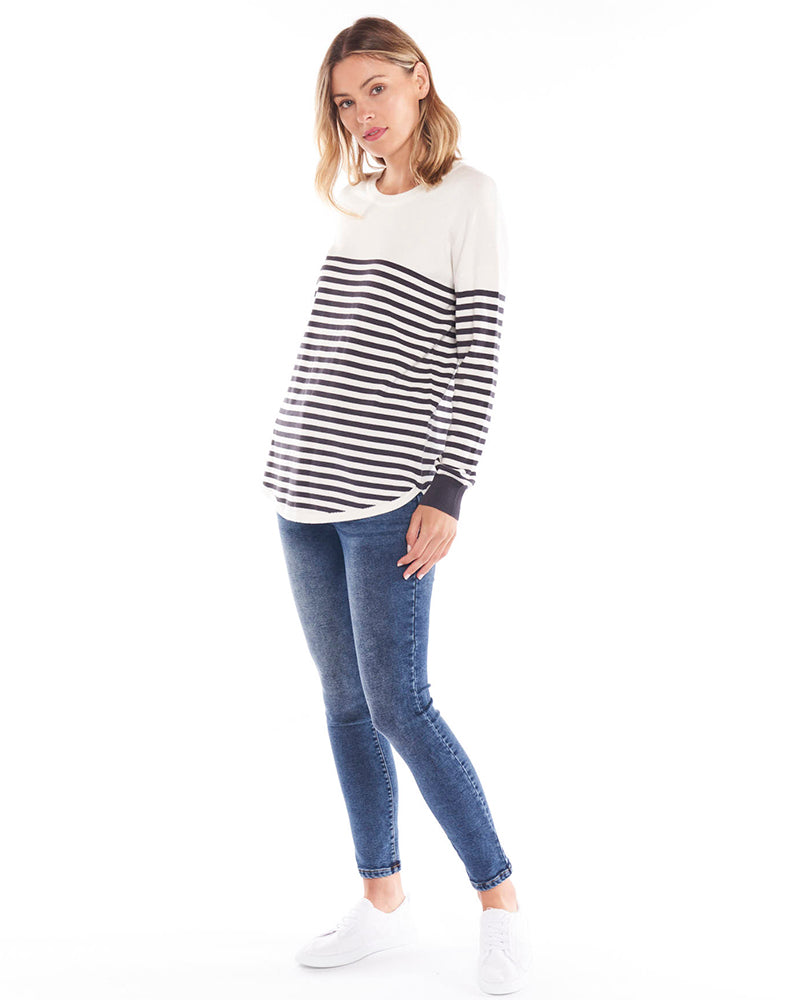 Sophie Knit - Licorice Stripe