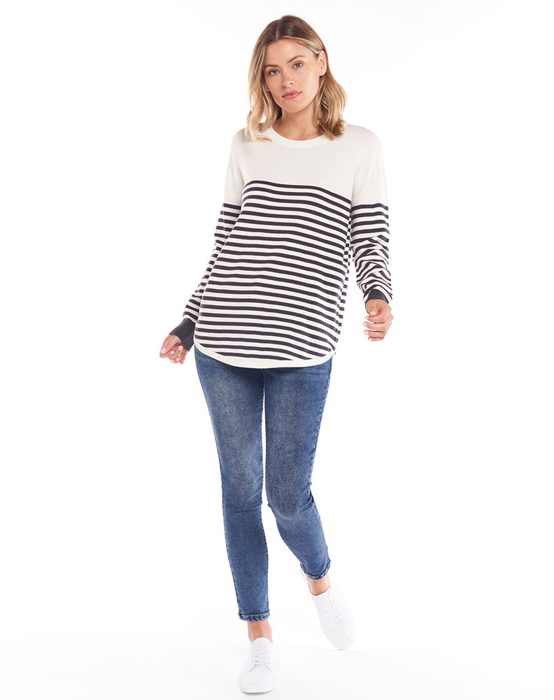 Sophie Knit - Licorice Stripe