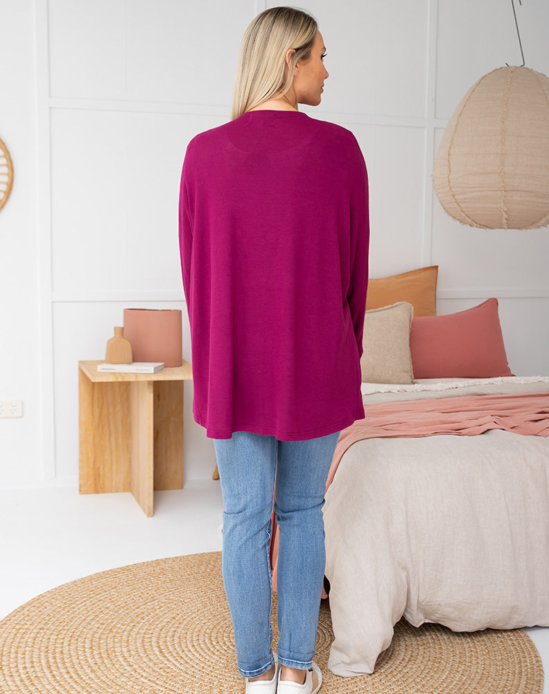 Cape Shrug - Plum