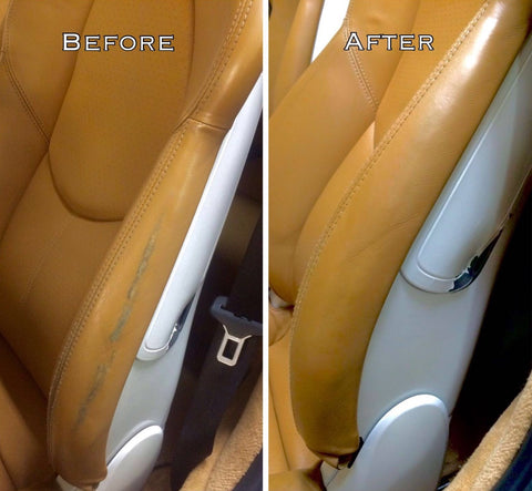 How to repair, restore and re-dye leather car seats using DIY products