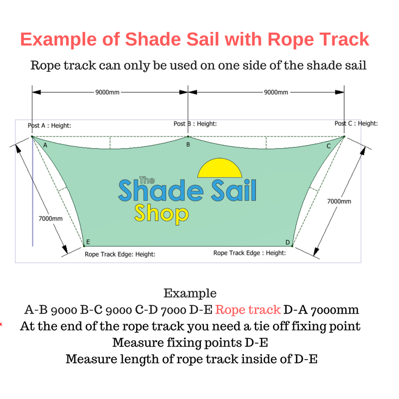 Custom Made Shade Sails with Rope Track - www.theoutdoorshop.com.au – The Shade  Sail Shop