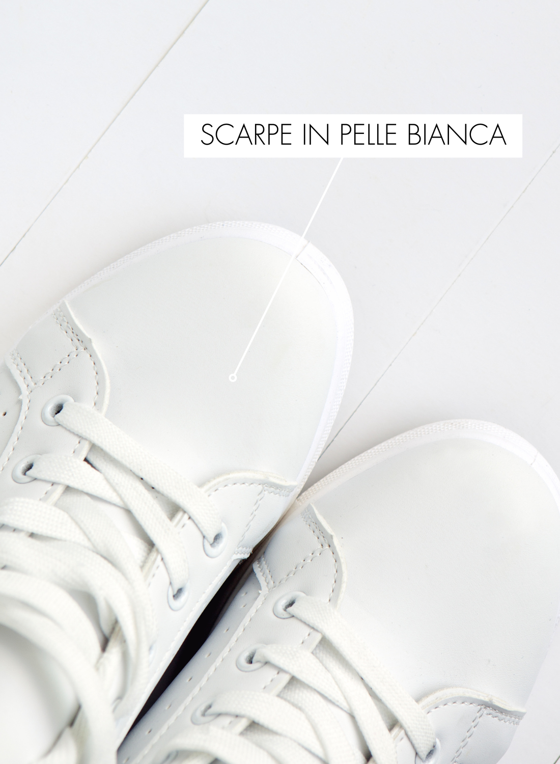 Scarpe bianche in pelle - Come pulire le scarpe bianche