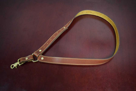 Single point leather gun sling