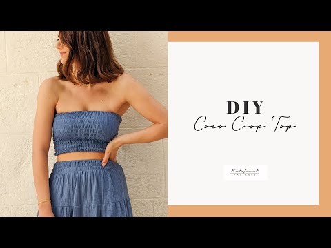 Coco Crop Top + Gigi Tiered Maxi Skirt Set PDF Pattern – tintofmint ...