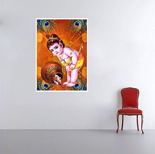 Sky Decal Lord Krishna Multicolour Wall Sticker for Home Decor (PVC Vi –  NavaEarth - New Zealand