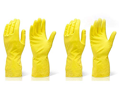 reusable rubber cleaning gloves