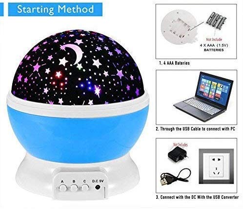 stars and moon projector lamp