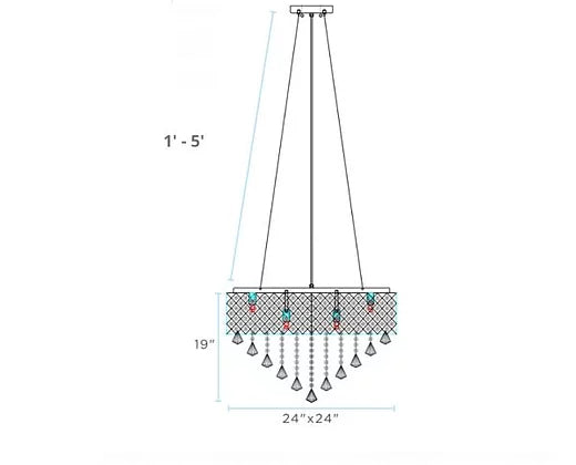 #004 CINDERELLA CRYSTAL CHANDELIER