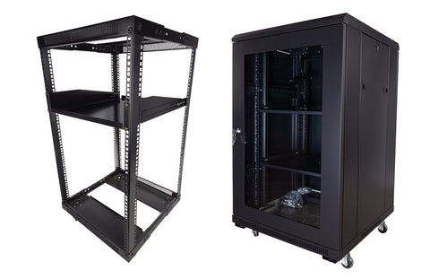 OPEN vs CLOSED SERVER RACK