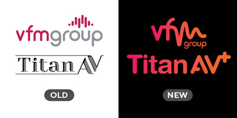 New vs Old Titan AV and VFM Group Logos