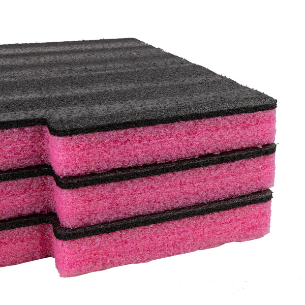 EPE 1000x1000x40mm, Black & Pink, Closed Cell Expanded Shadow Foam