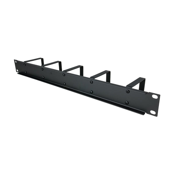 Cable Management Raceway - 1U Wire Manager (16 Rings with Cover) Horizontal Rackmount Panel for 19 Server Rack Network Cabinet - Tupavco TP1715