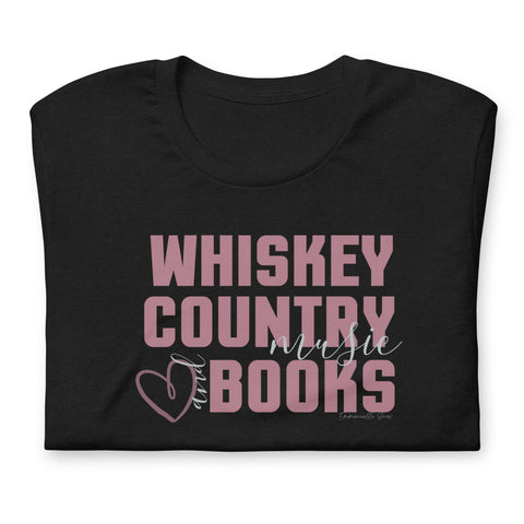 Emmanuelle Snow author T-shirts whiskey country music and books