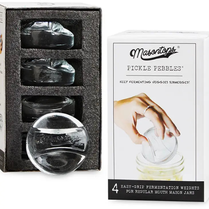 Pickle Pebble Glass Fermentation Weights