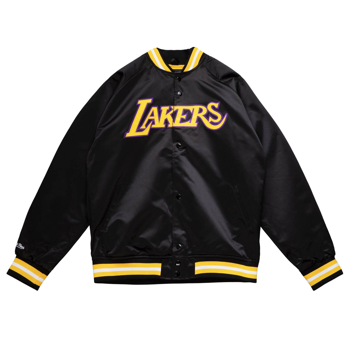 Lightweight Satin Jacket Los Angeles Lakers White