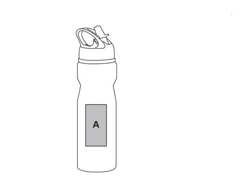 750ml Aluminium Water Bottle with Carry Handle