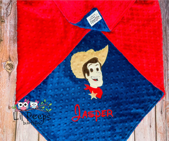 personalized toy story blanket