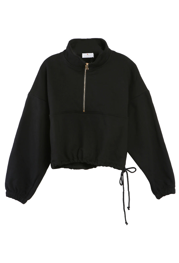 Diana Half Zip Sweatshirt Black
