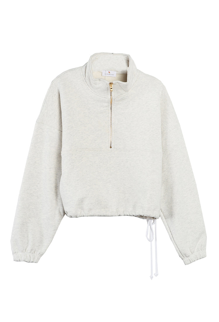 Diana Half Zip Sweatshirt Ash Grey