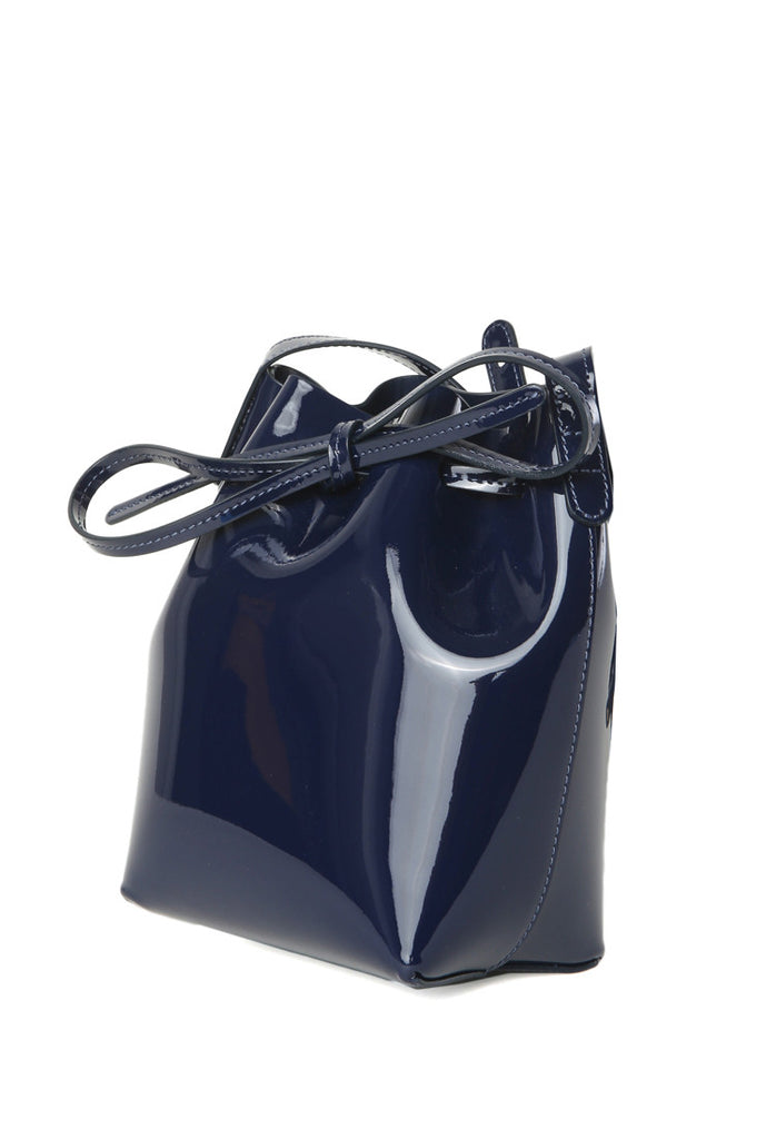 mansur gavriel patent bucket bag