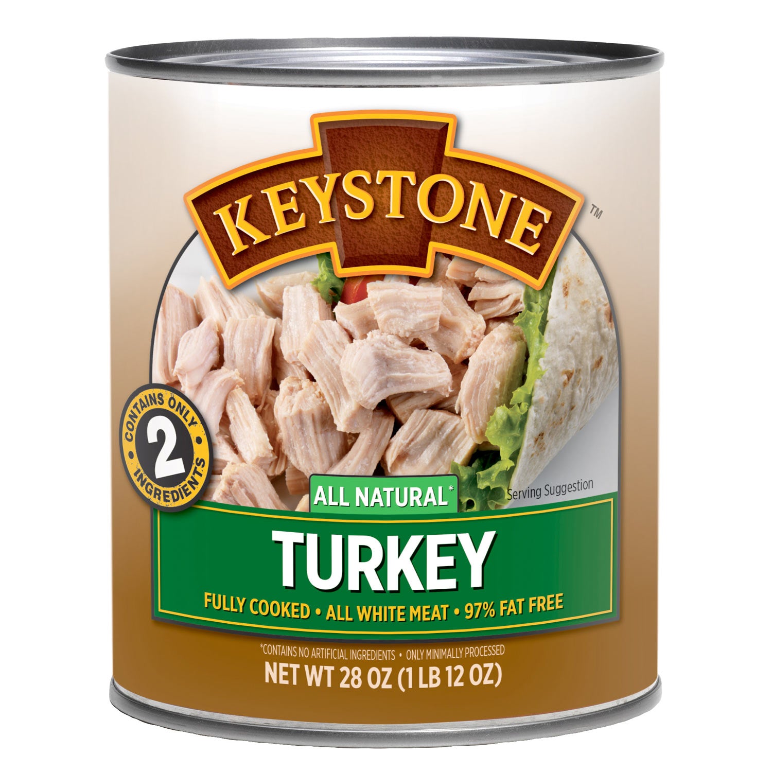 All Natural Turkey (28 oz / 12 cans per case) - Keystone Meats product image