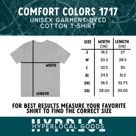 BC3001 Size Chart Unisex Jersey Short Sleeve Tee in inches. Size XS: 16.5 widths, 29.02 Length. Size S: 17.99 widths, 27.99 Length. Size M: 20.00 widths, 29.02 lengths, Size L: 22.01 widths 30 lengths, Size XL: 24.02 widths, 31.02 Lengths. Size 2XL: 25.98 Width, 32.01 Length. Size 3XL 27.99 width, 32.99 length
