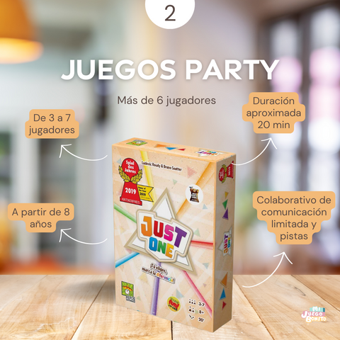 Juegos de mesa party navidad 6 jugadores Just One