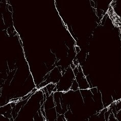 Marquina Black 60cm X 60cm Marble Effect Tile