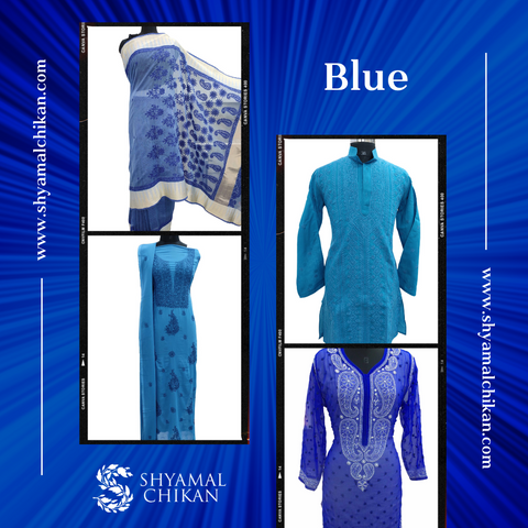 Chikankari Trends For Republic Day 2023 | Navy Blue | Shyamal Chikan 