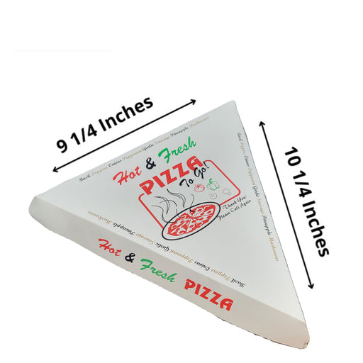 50 Pack Pizza Box 4 Color Print Hot & Fresh Pizza - White Base