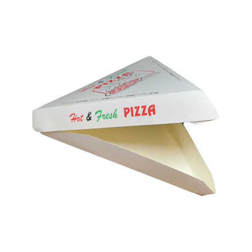 50 Pack Pizza Box 4 Color Print Hot & Fresh Pizza - White Base