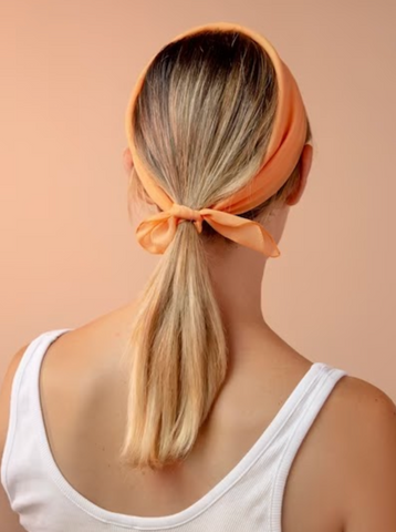 hair in a ribbon