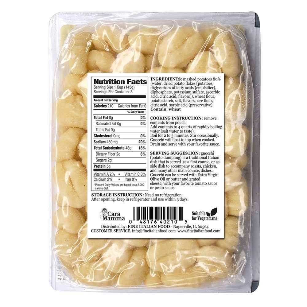 Mantova Cara Mamma Potato Gnocchi, 16 oz. – Mantova Fine Italian Food