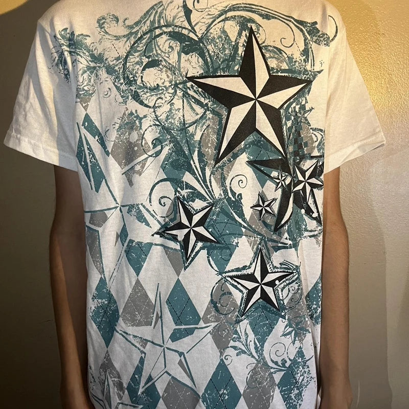 Y2K Vintage Graphic Tees for Women Men: Punk Cyber Goth - Image 4