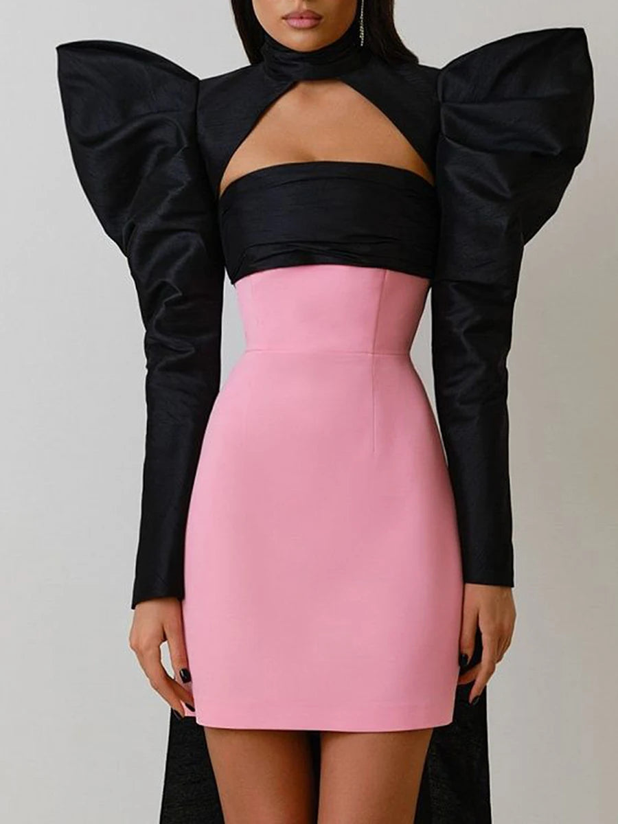 Elegant Strapless Bowknot Mini Dress for Women's Party and Prom - Image 8
