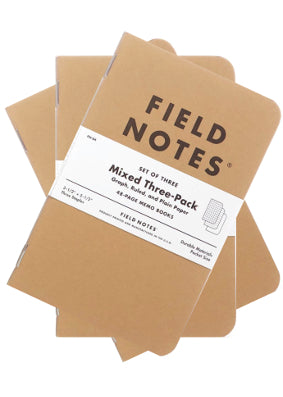 Field Notes Original Ruled Notebook, Set of 3. Buy Field Notes Journals  online in Australia. — Pulp Addiction