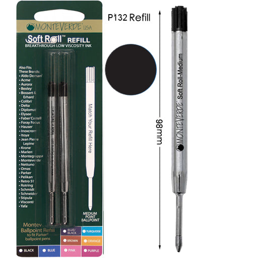 Black Inoxcrom Ballpoint Pen Refill